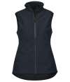 T9523 9523 Tee Jays Ladies Performance Soft Shell Bodywarmer Deep Navy colour image